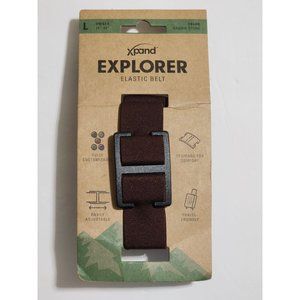 Xpand Explore Elastic Brown Belt Buckle Stretch Womens Size Large